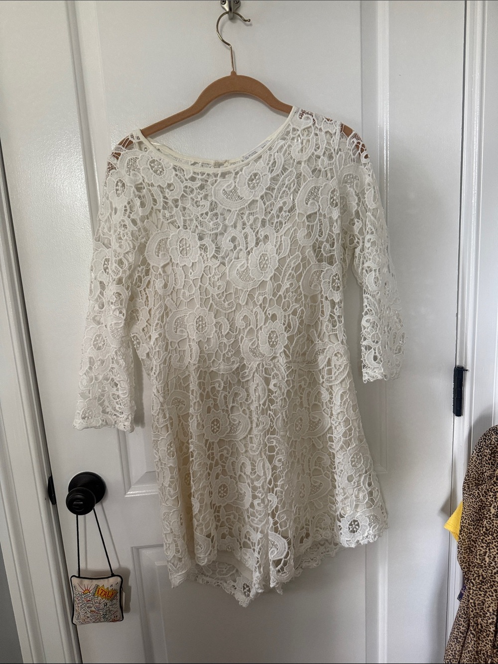 Zara Cream Lace Romper